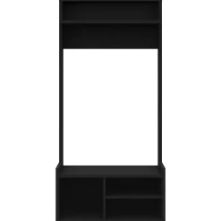 Meuble d'entrée avec rangement noir