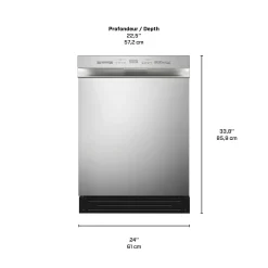 Midea Lave-vaisselle Encastré Acier inoxydable 24