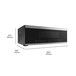 Midea Micro-ondes/Hotte, Inox, 29.88