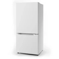 Midea Réfrigérateur 18,7 pi3 30 po Blanc Congélateur en bas - MRB19B7AWW