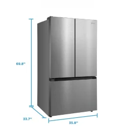 Midea Réfrigérateur 31,7 pi3 36 po Inox Portes françaises - MRF32I6BST