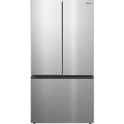 Midea Réfrigérateur 22,5 pi3 33 po Acier inoxydable Portes françaises - MRF23I7AST