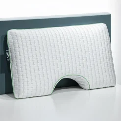 Oreiller ergonomique d’épaule en mousse mémoire infusée de thé vert