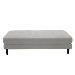 Ottoman en tissu 62 x 31 x 17 - gris