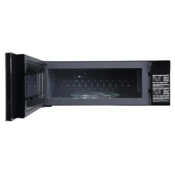 PANASONIC Micro-ondes/Hotte, Noir, 30", 400