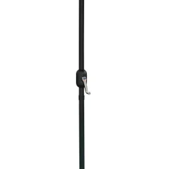 Parasol gris inclinable avec base - 9 pi