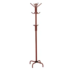Patère - 70"H, métal rouge
