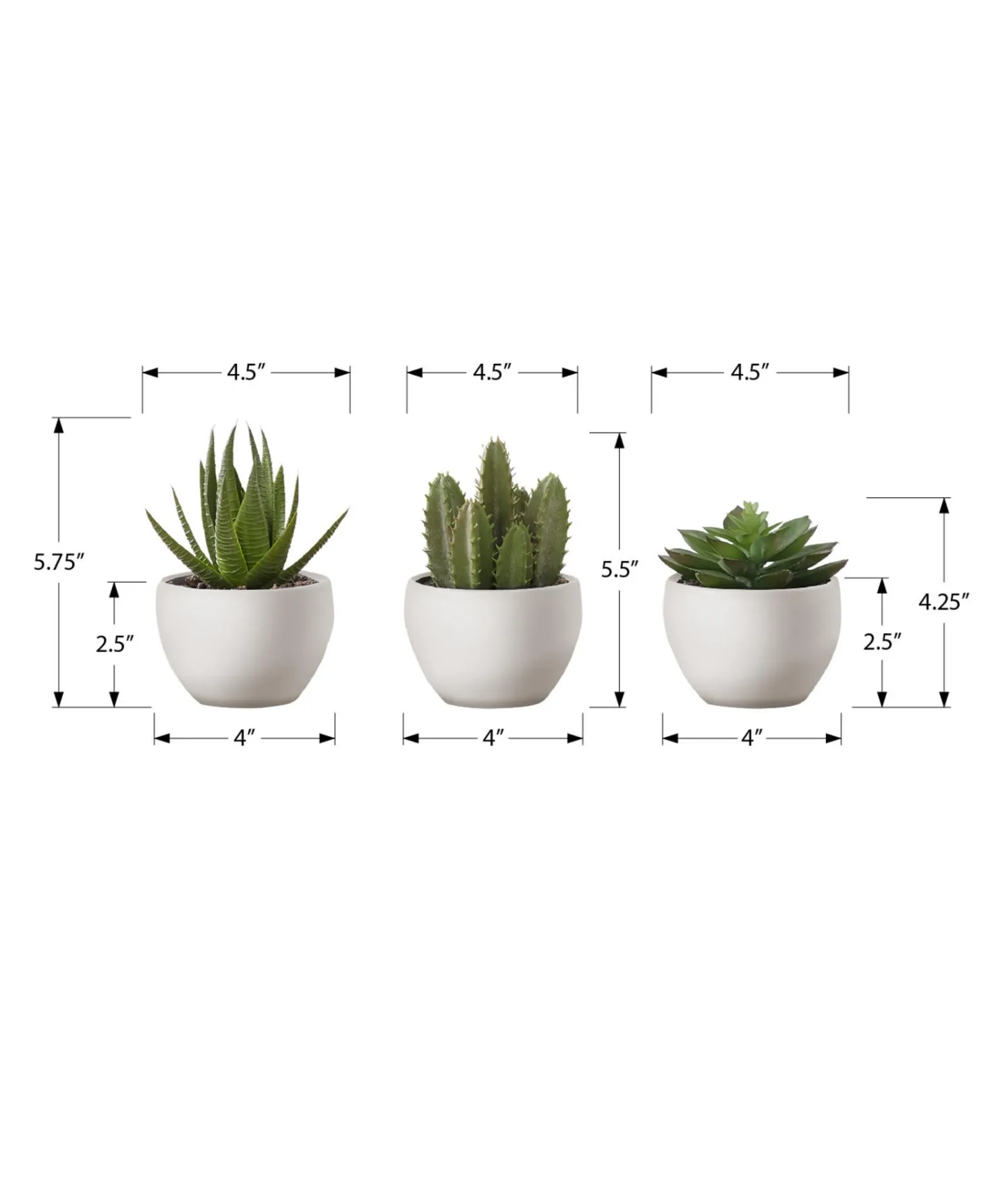 Plante artificielle 6" (boîte de 3)