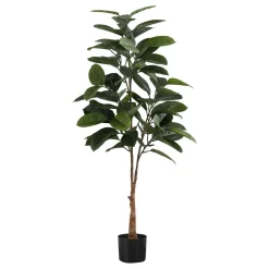 Plante artificielle - 52"H, caoutchouc intérieur pot 5"