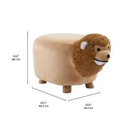 Pouf en forme de lion