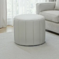 Pouf rond - gris