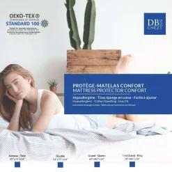 Protège-matelas hypoallergène simple