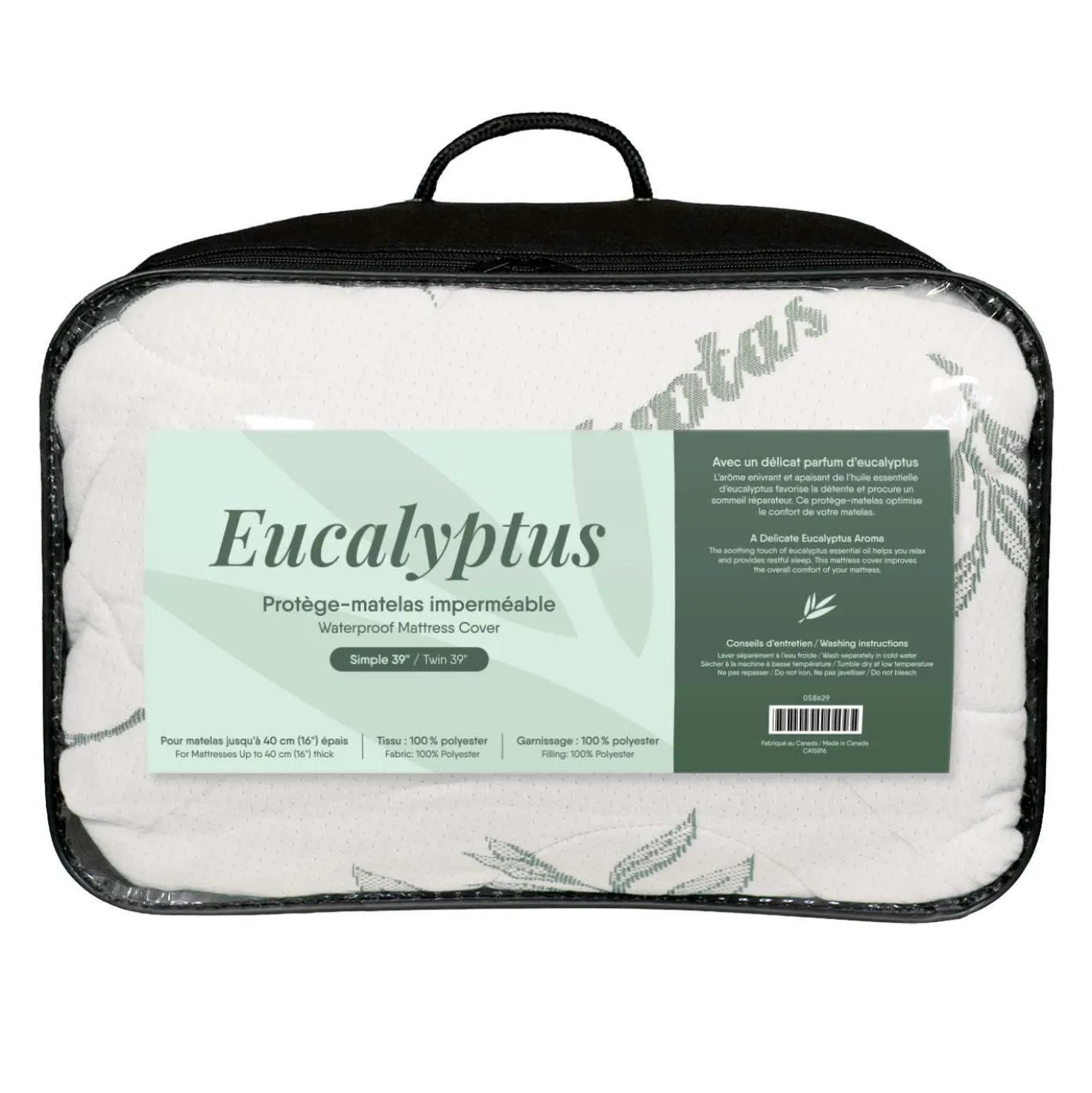 Protège-matelas imperméable format simple - 39"