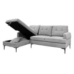 Sectionnel avec chaise longue à gauche et rangement
