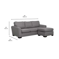Sectionnel avec chaise longue réversible