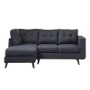 Sectionnel avec chaise longue à gauche
