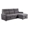 Sectionnel convertible réversible avec prises USB