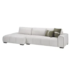 Sectionnel de style guimauve avec chaise longue à gauche