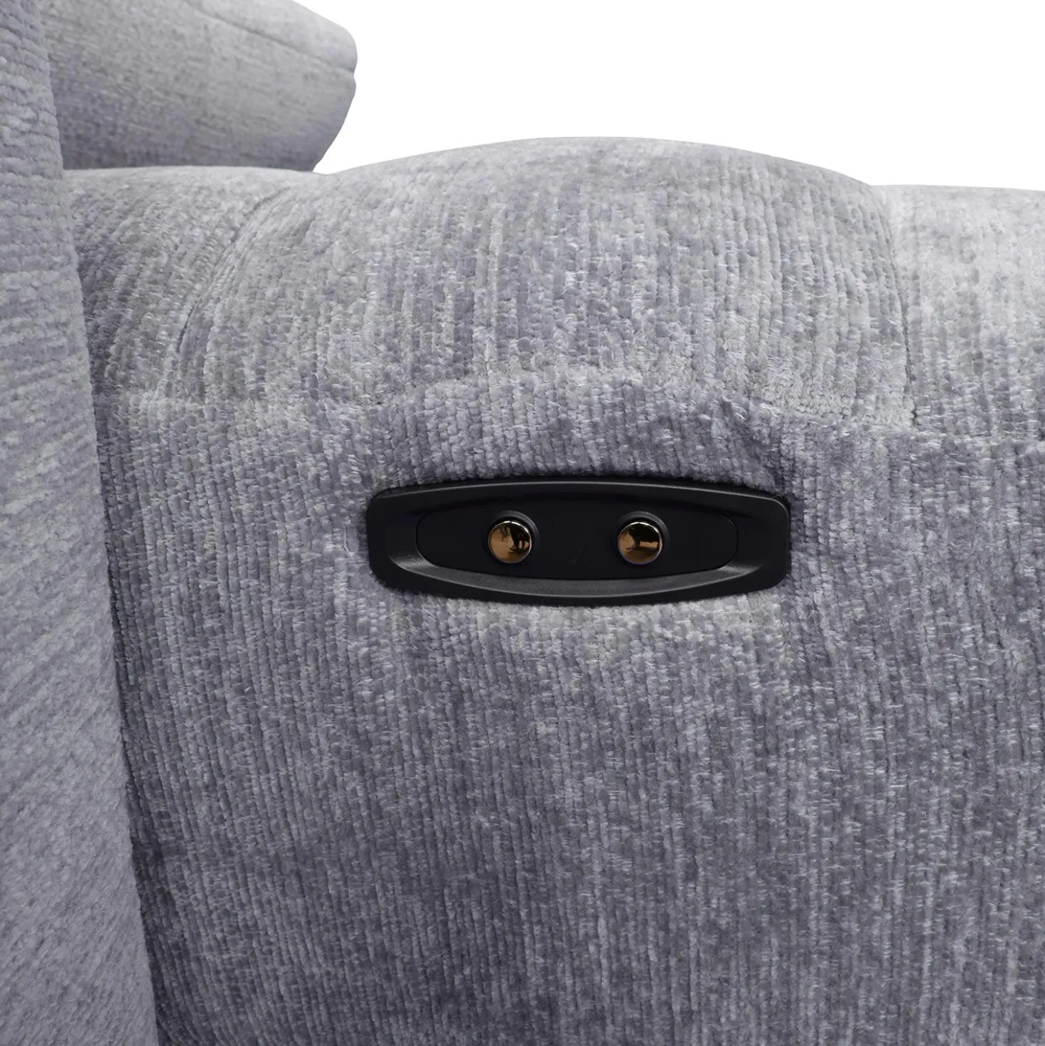 Sectionnel modulaire électrique inclinable avec 1 siège coulissant et chaise longue à gauche avec rangement - 4 mcx