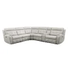 Sectionnel modulaire électrique inclinable avec console et dossier rabattable - 6 mcx