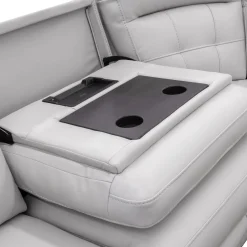 Sectionnel modulaire électrique inclinable avec console et dossier rabattable - 6 mcx