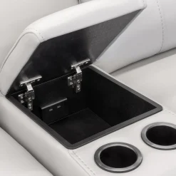 Sectionnel modulaire électrique inclinable avec console et dossier rabattable - 6 mcx