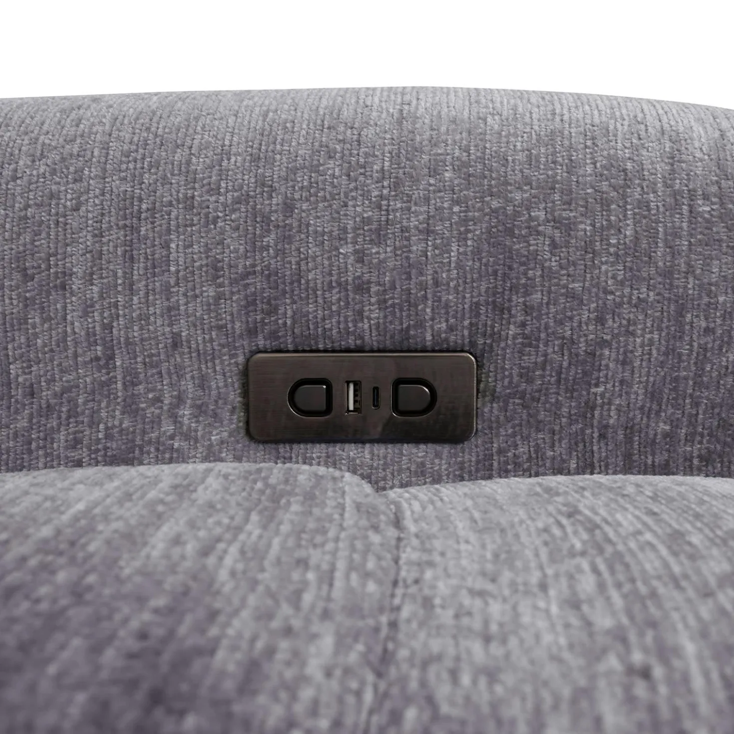 Sectionnel modulaire électrique inclinable avec 2 sièges coulissants et chaise longue à gauche avec rangement - 4 mcx