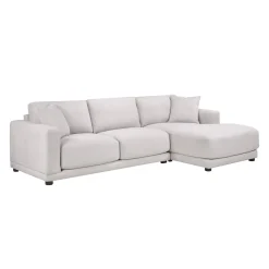 Sectionnel moelleux avec chaise longue à droite