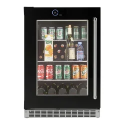 SILHOUETTE Centre de boissons encastré 24″ Noir 24" - SRVBC050L-SS