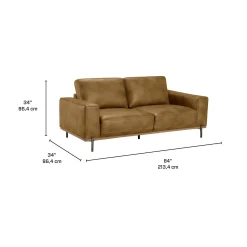 Sofa avec assises profondes - brun
