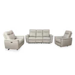 Sofa inclinable électrique en cuir véritable