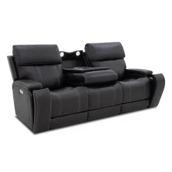 Sofa inclinable électrique avec appuis-tête ajustables, siège rabattable et système de son immersif