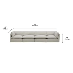 Sofa modulaire - 4 mcx