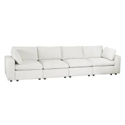 Sofa modulaire beige - 6 mcx