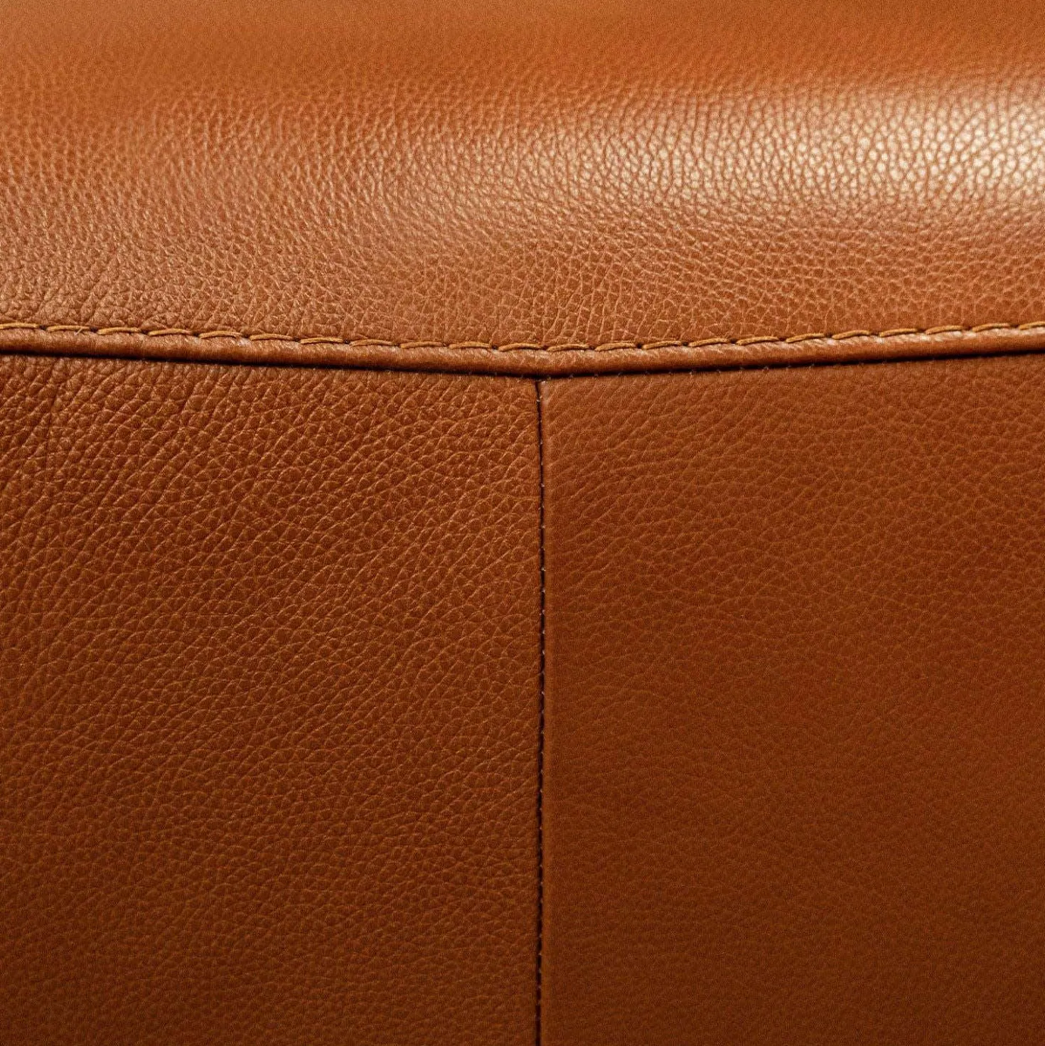 Sofa modulaire électrique inclinable en cuir véritable avec appui-têtes ajustables – 3 mcx