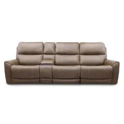 Sofa modulaire électrique inclinable avec console - 4 mcx