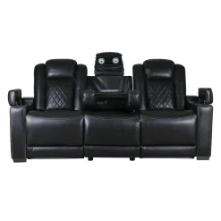 Sofa modulaire électrique inclinable avec dossier rabattable et lumières de lecture - 3 mcx