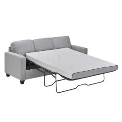 Sofa-lit réversible avec chaise longue - gris