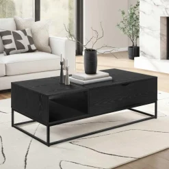 Table à café rectangulaire avec plateau relevable 48