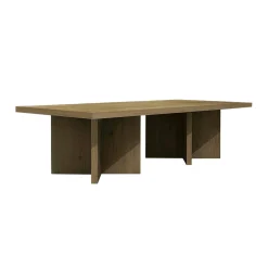 Table à café rectangulaire à piètement croisé
