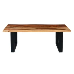 Table à café rectangulaire en bois massif