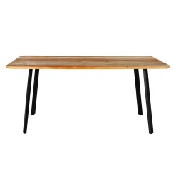 Table à manger rectangulaire en bois massif - 67