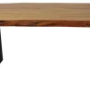 Table à manger rectangulaire en bois massif 84"