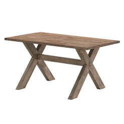 Table à manger rectangulaire en bois massif 59