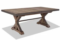 Table à manger rectangulaire en bois massif 79