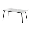 Table à manger rectangulaire en pierre sintérisée 59"