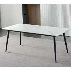 Table à manger rectangulaire en pierre sintérisée 59