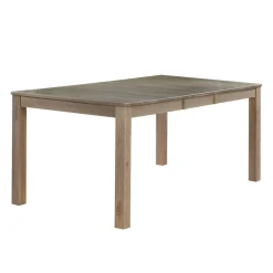 Table à manger rectangulaire extensible en bois massif 54" à 70"