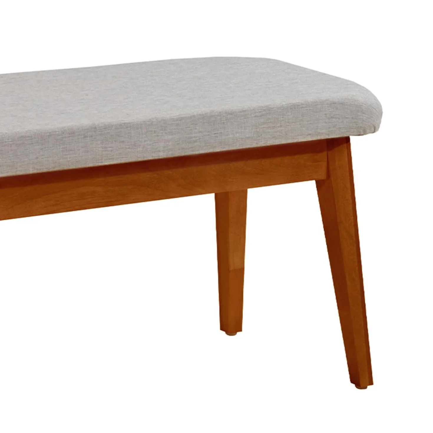 Table à manger rectangulaire extensible (54" à 70") avec 4 chaises et banc - brun