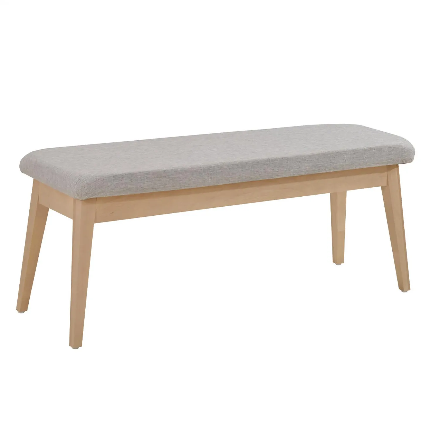 Table à manger rectangulaire extensible (48" à 60") avec 4 chaises et banc - grège